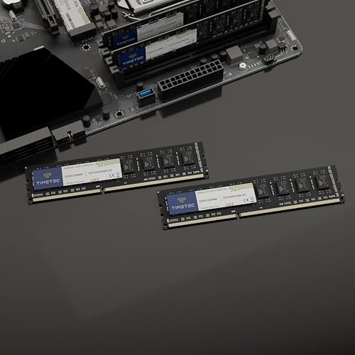 Timetec 16GB KIT(2x8GB) DDR3/DDR3L 1333MHz PC3-10600 Non-ECC Ungepuffert 1,5V / 1,35V CL9 2Rx8 Dual Rank 240 Pin UDIMM PC-Desktop-Computer-Speicher RAM-Modul-Upgrade