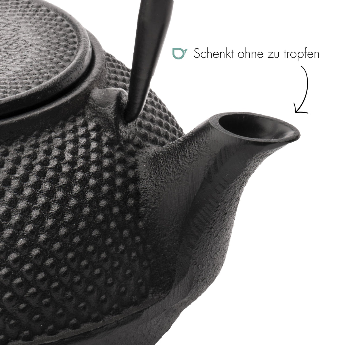 Bredemeijer Japanische Teekanne mit Siebeinsatz Jang 1,1 Liter- Schwarz