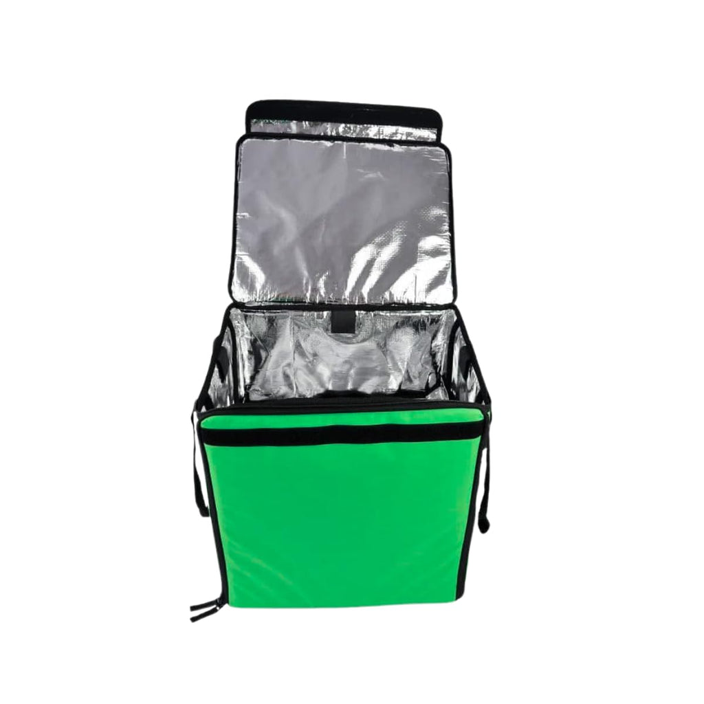 50L isolierter Lebensmittellieferrucksack, erweiterbare Catering-Kühltasche, wasserdichte Pizzatasche für Uber Eats Deliveroo Thermo-Lebensmitteltasche für Fahrrad