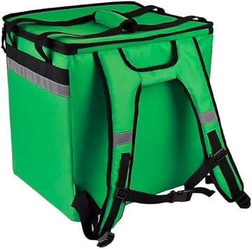 50L isolierter Lebensmittellieferrucksack, erweiterbare Catering-Kühltasche, wasserdichte Pizzatasche für Uber Eats Deliveroo Thermo-Lebensmitteltasche für Fahrrad