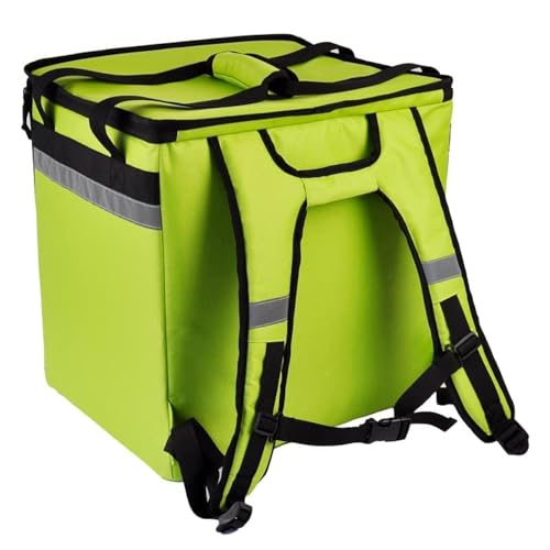 50L isolierter Lebensmittellieferrucksack, erweiterbare Catering-Kühltasche, wasserdichte Pizzatasche für Uber Eats Deliveroo Thermo-Lebensmitteltasche für Fahrrad