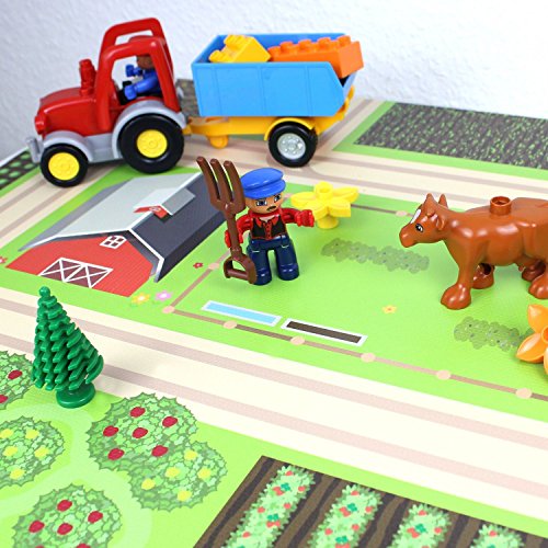 Spielfolie/Möbelfolie für IKEA TROFAST Bauernhof Aufkleber Sticker Kinderzimmer Spieltisch (Möbel Nicht inklusive)