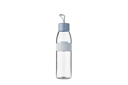 Mepal - Wasserflasche Ellipse - Wiederverwendbare Trinkflasche - Auslaufsichere - Geeignet für kohlensäurehaltige Getränke - BPA-frei - 500 ml - Nordic blue