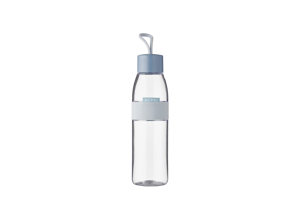 Mepal - Wasserflasche Ellipse - Wiederverwendbare Trinkflasche - Auslaufsichere - Geeignet für kohlensäurehaltige Getränke - BPA-frei - 500 ml - Nordic blue