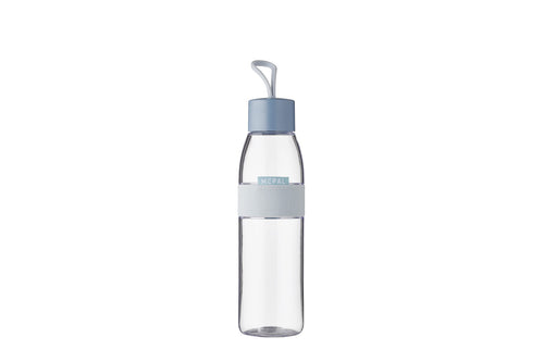 Mepal - Wasserflasche Ellipse - Wiederverwendbare Trinkflasche - Auslaufsichere - Geeignet für kohlensäurehaltige Getränke - BPA-frei - 500 ml - Nordic blue