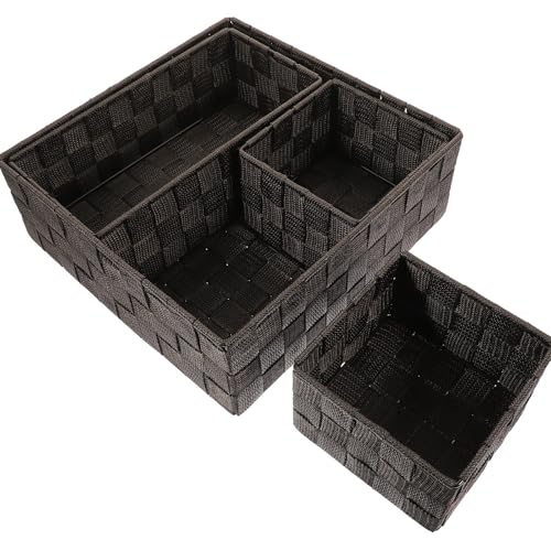 LALAFINA 4 Stück Desktop Organizer Würfel aus Nylon und Eisen
