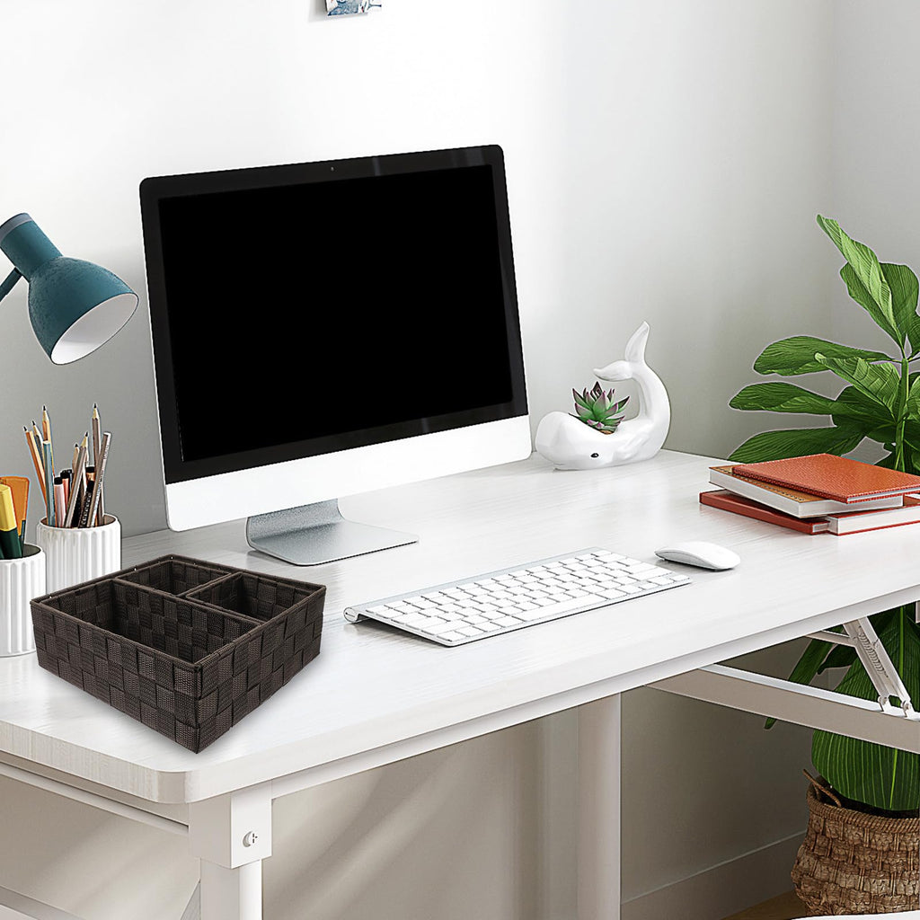 LALAFINA 4 Stück Desktop Organizer Würfel aus Nylon und Eisen
