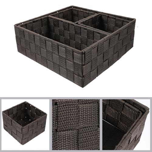 LALAFINA 4 Stück Desktop Organizer Würfel aus Nylon und Eisen
