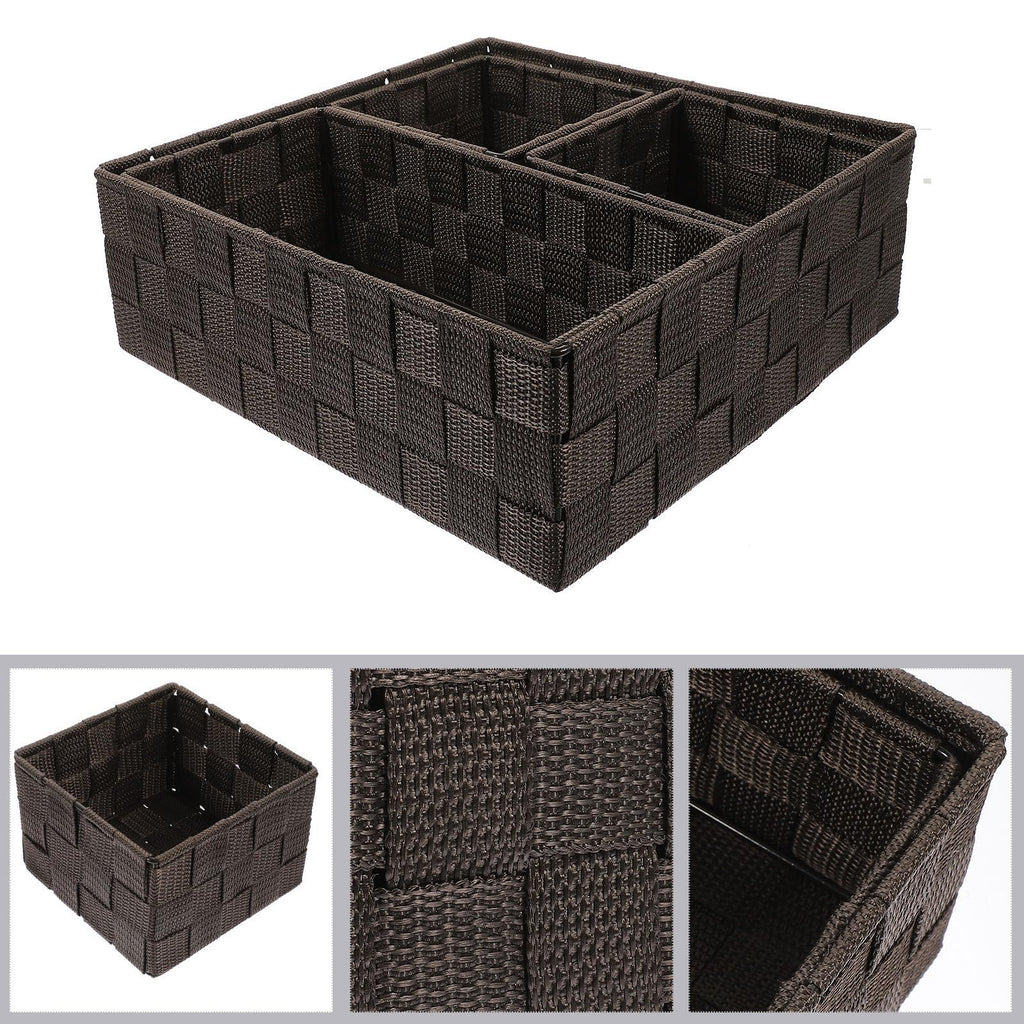 LALAFINA 4 Stück Desktop Organizer Würfel aus Nylon und Eisen