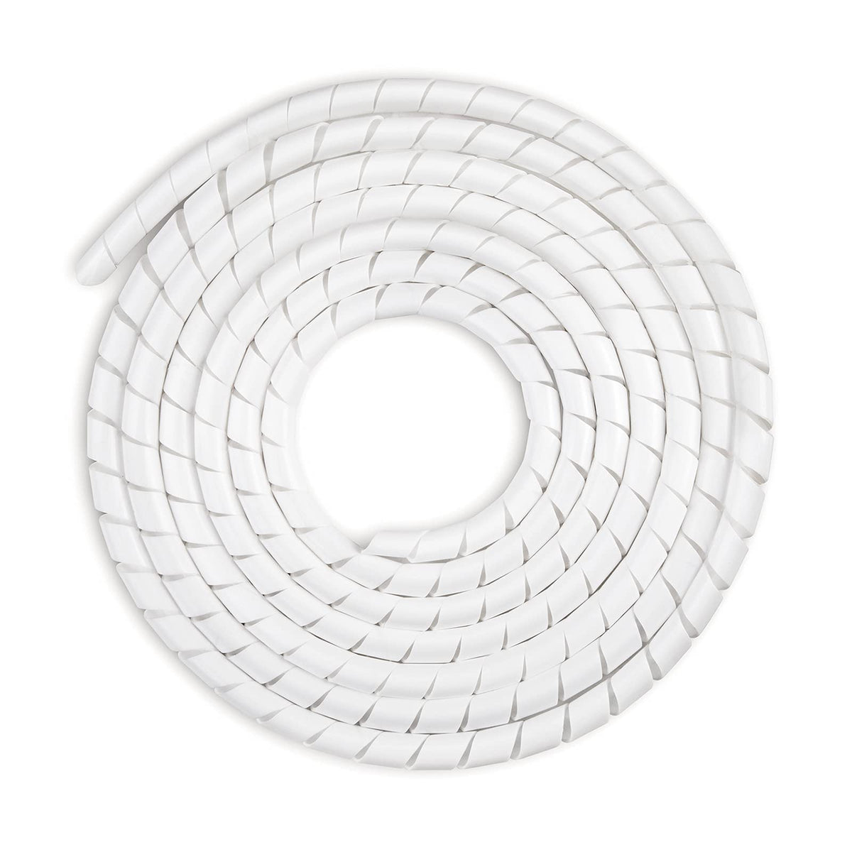 AGPTEK Kabelschlauch, Kabelschutzschlauch 4-16mm (6m), 6-19mm (4m), Organizer Kabelkanal, Kabelhülle Schutz, Flexible Kabelsalat insgesamt 10m, Weiß