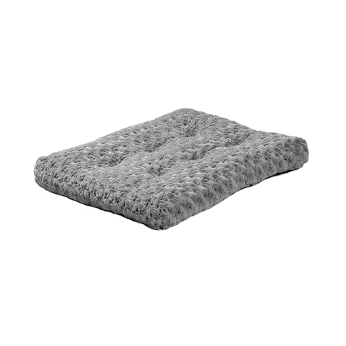 MidWest Homes for Pets Plüsch-Haustierbett QuietTime Deluxe Gray Ombre Swirl in Größe XXS, maschinenwaschbar, rutschfeste Unterseite, weiche Unterlage für 46 cm große Käfige.