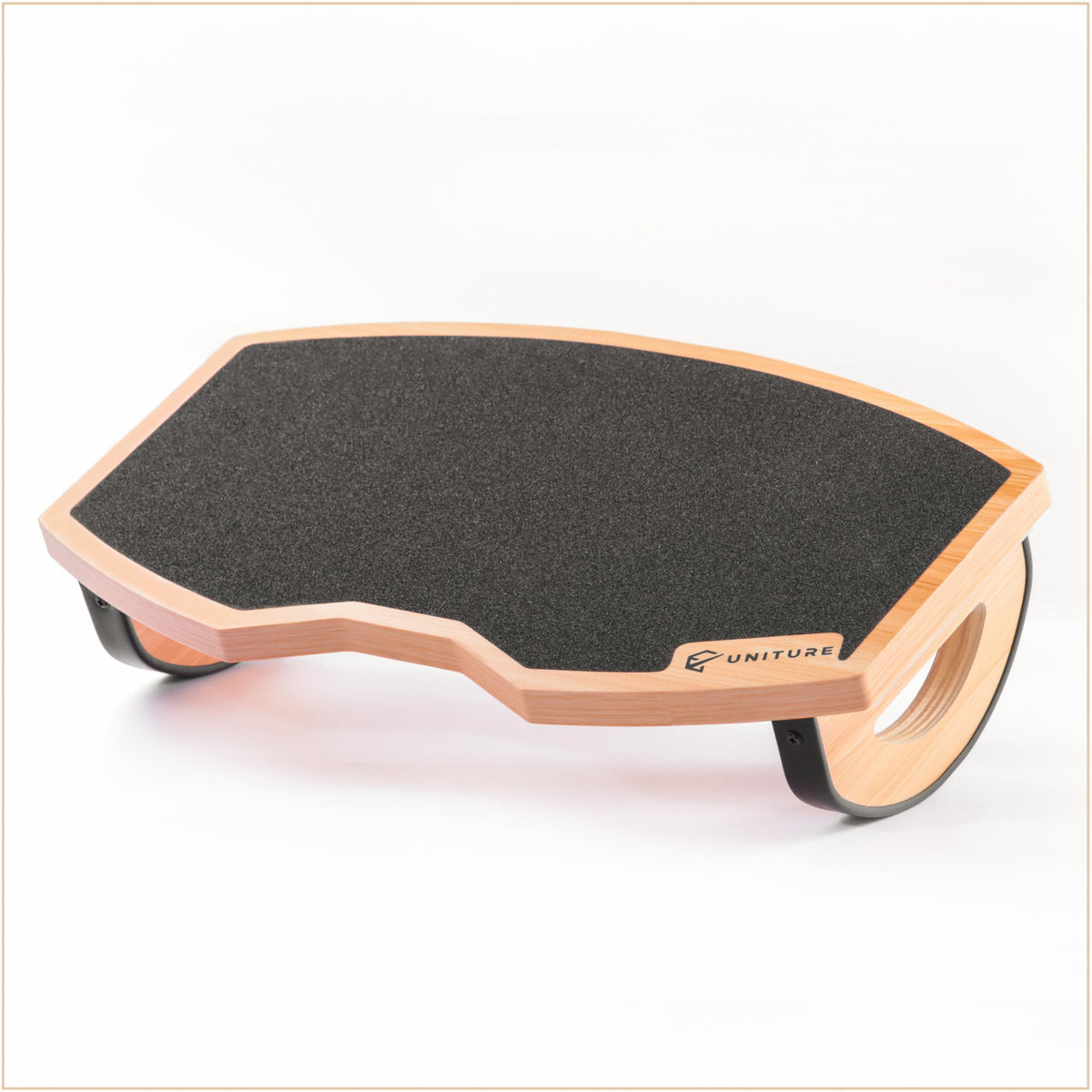 UNITURE® Ergonomische Holz Fußstütze Schreibtisch [Für bessere Sitzhaltung] Fußbank, Fußablage Schreibtisch, Fussbank, Foot Rest, Fussstütze Unterm Schreibtisch, Fußhocker, Footrest