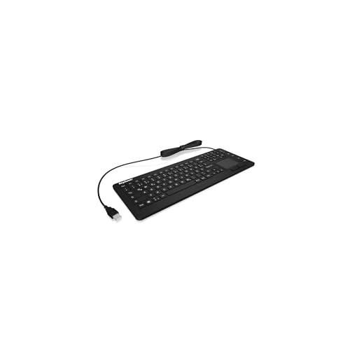 ICY BOX Industrietastatur beleuchtet Touchpad IP68 KSK-6231INEL_DE_Black