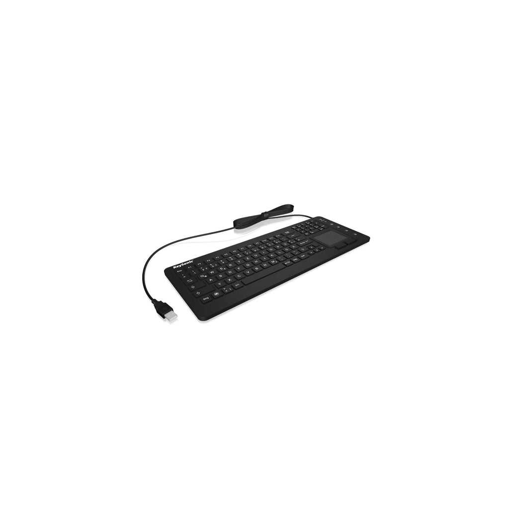 ICY BOX Industrietastatur beleuchtet Touchpad IP68 KSK-6231INEL_DE_Black