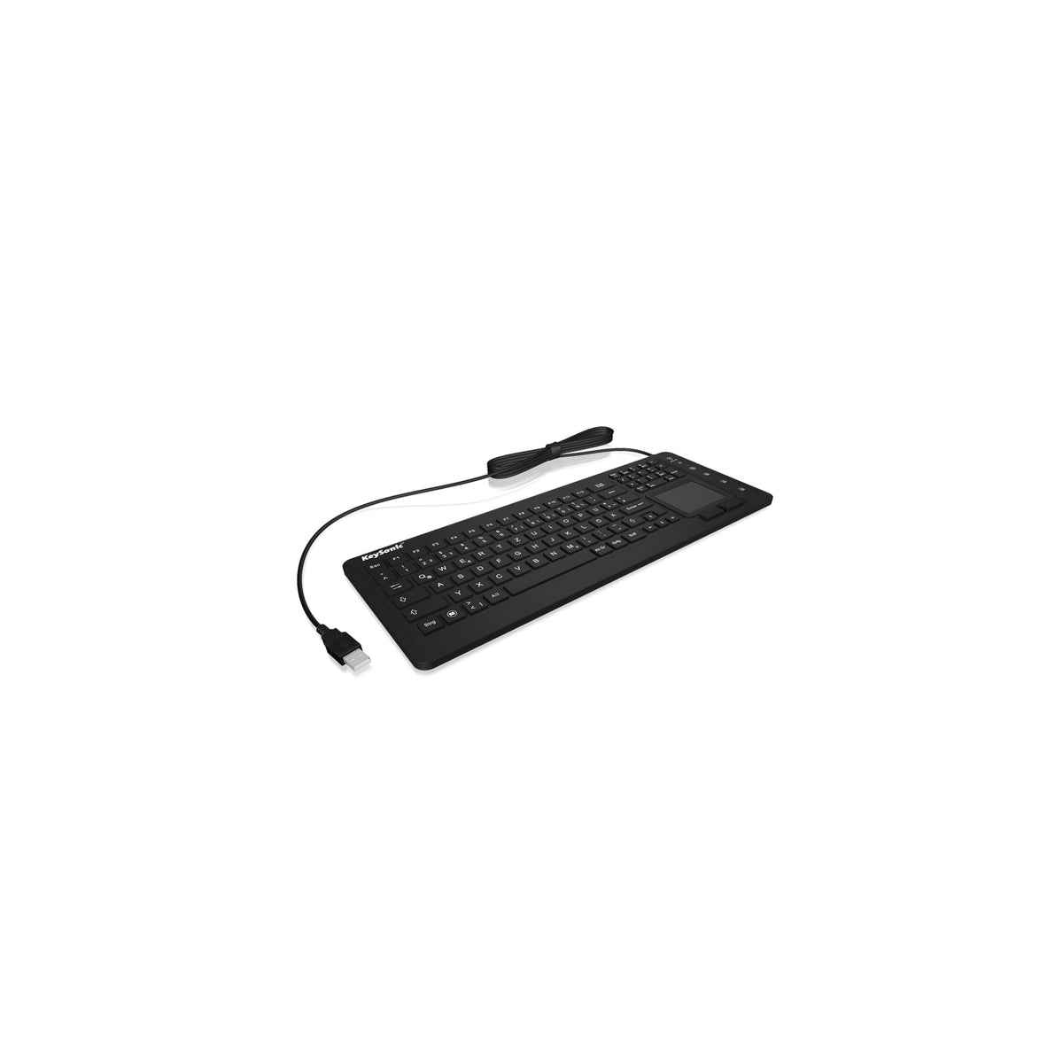 ICY BOX Industrietastatur beleuchtet Touchpad IP68 KSK-6231INEL_DE_Black
