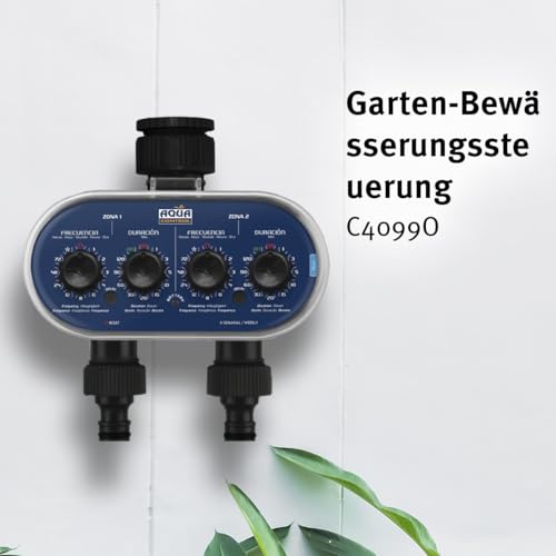 Aqua Control C4011 - Bewässerungsprogrammierer für den Garten - Für alle Arten von Hähnen - Mit 2 getrennten Ausgängen