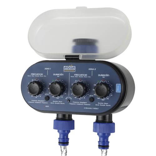 Aqua Control C4011 - Bewässerungsprogrammierer für den Garten - Für alle Arten von Hähnen - Mit 2 getrennten Ausgängen