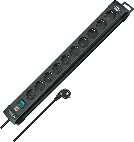 Brennenstuhl Premium-Line, Steckdosenleiste 10-Fach, 3m
