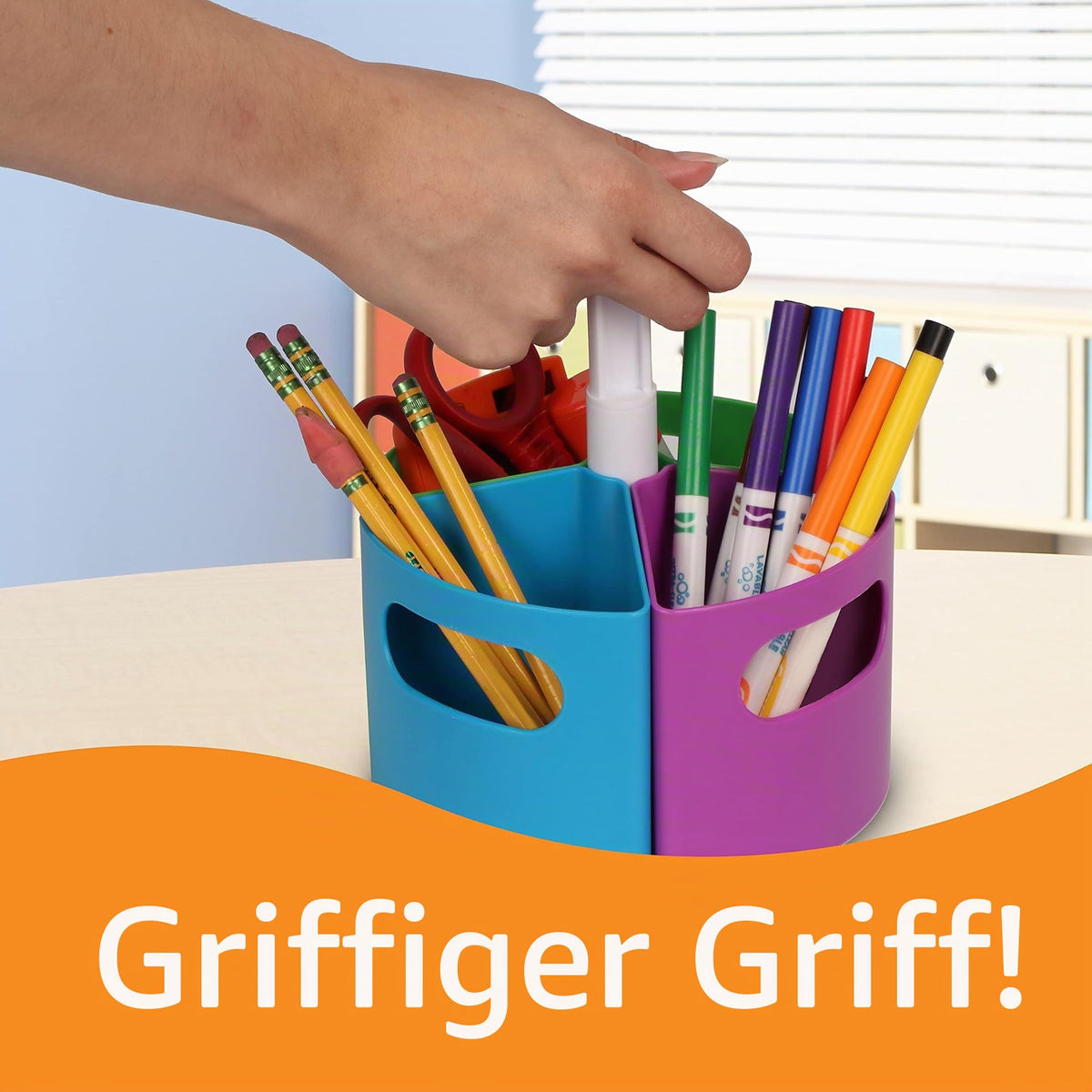 Learning Resources Create-A-Space Mini Aufbewahrungszentrum für Utensilien, stiftebox, stiftehalter, kinder schreibtisch organizer & klassenzimmer organisation, stifteköcher, schreibtischorganizer