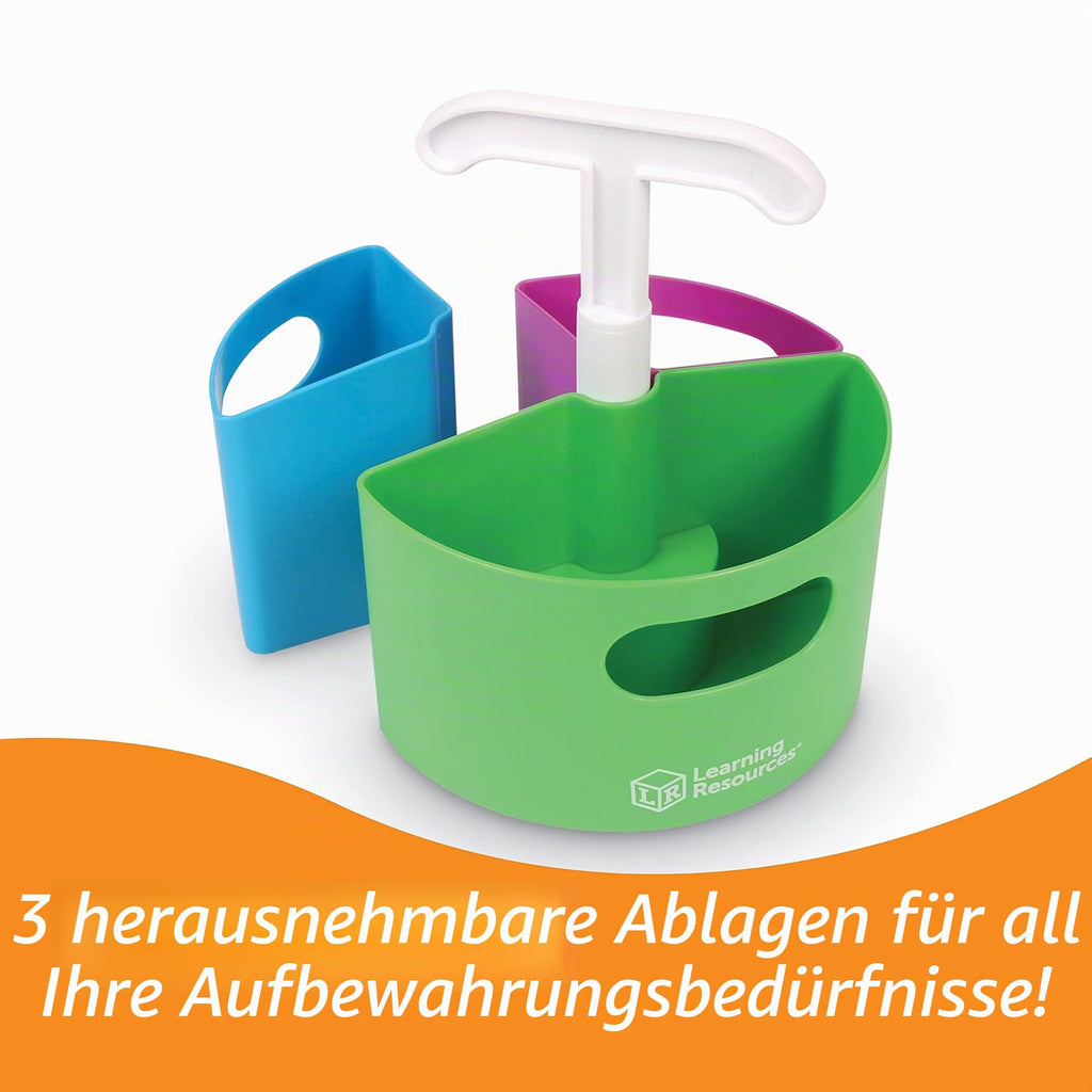 Learning Resources Create-A-Space Mini Aufbewahrungszentrum für Utensilien, stiftebox, stiftehalter, kinder schreibtisch organizer & klassenzimmer organisation, stifteköcher, schreibtischorganizer