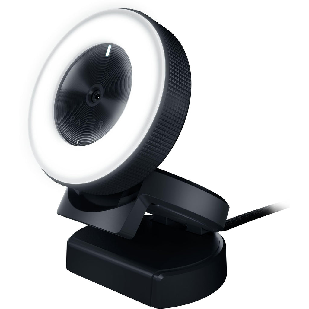 Razer Kiyo - Streaming-Kamera mit Ring-Beleuchtung (USB Webcam, HD-Video 720p, 60 FPS, kompatibel mit Open Broadcaster Sofware, Xsplit, Autofokus, Kamera-Clip, Stativ-Anschluss)
