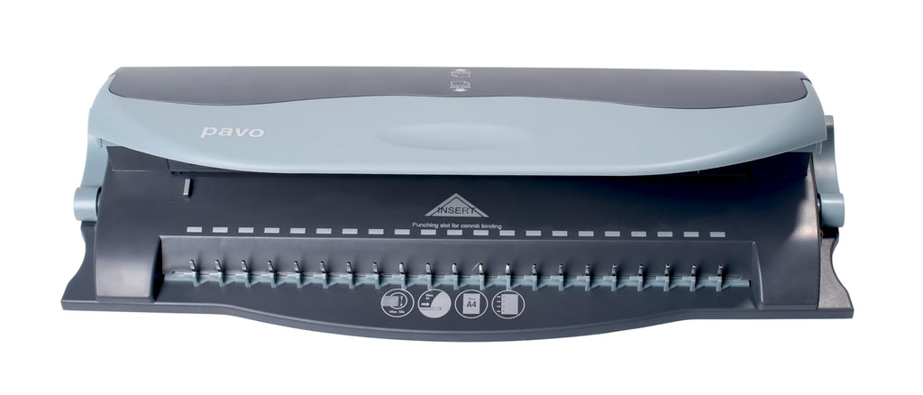 Pavo Shohmaster Bindemaschine, Perforieren und Binden, Grau