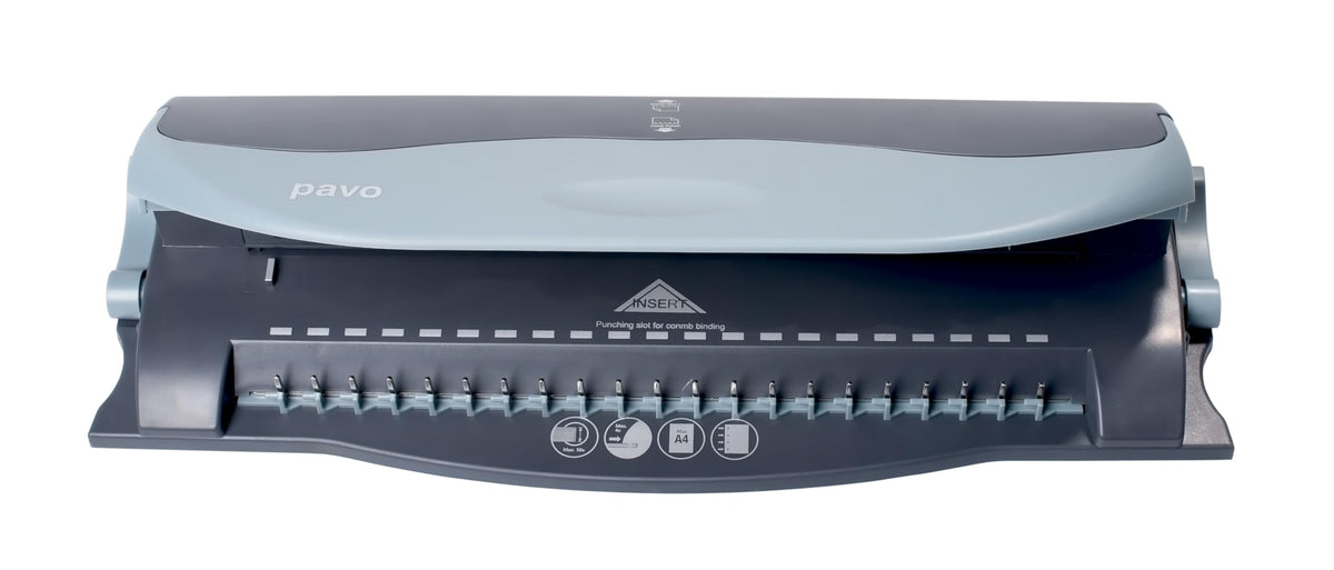 Pavo Shohmaster Bindemaschine, Perforieren und Binden, Grau