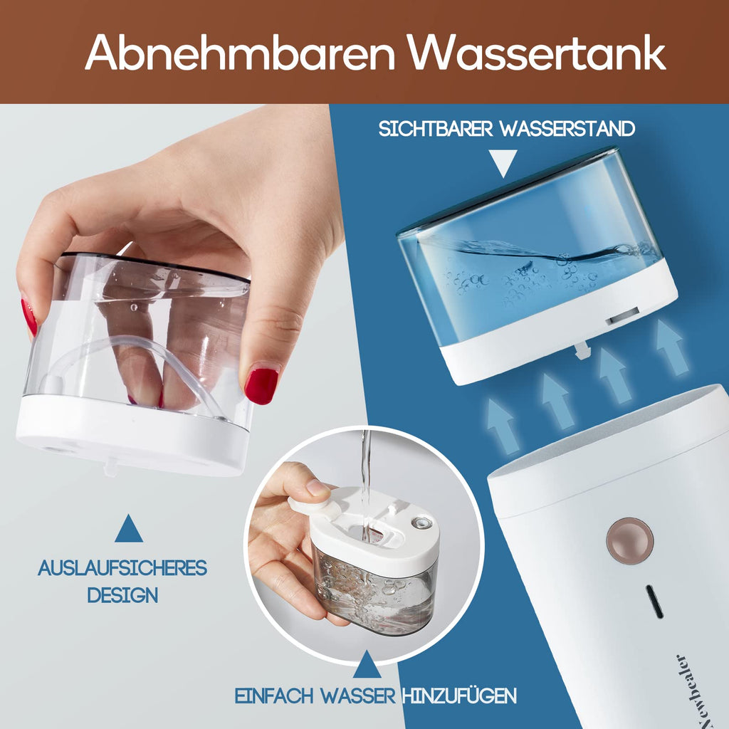 Newbealer Steamer Dampfglätter, 1200W Dampfbügeleisen Reise für Kleidung, 2 Dampfstufen Reisebügeleisen, 20s Schnelles Aufheizen Steam Iron, Klein und Leicht Bügeleisen für Reise und Urlaub, Weiß