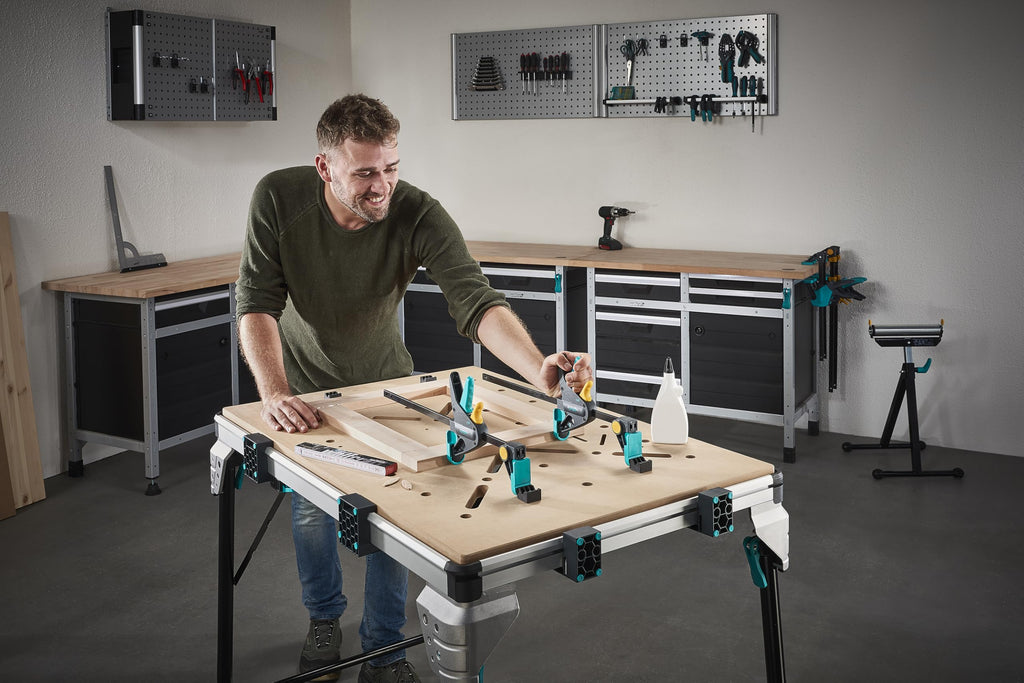wolfcraft Einhandzwinge PRO - 90 kg Spannkraft - 150 mm Spannweite