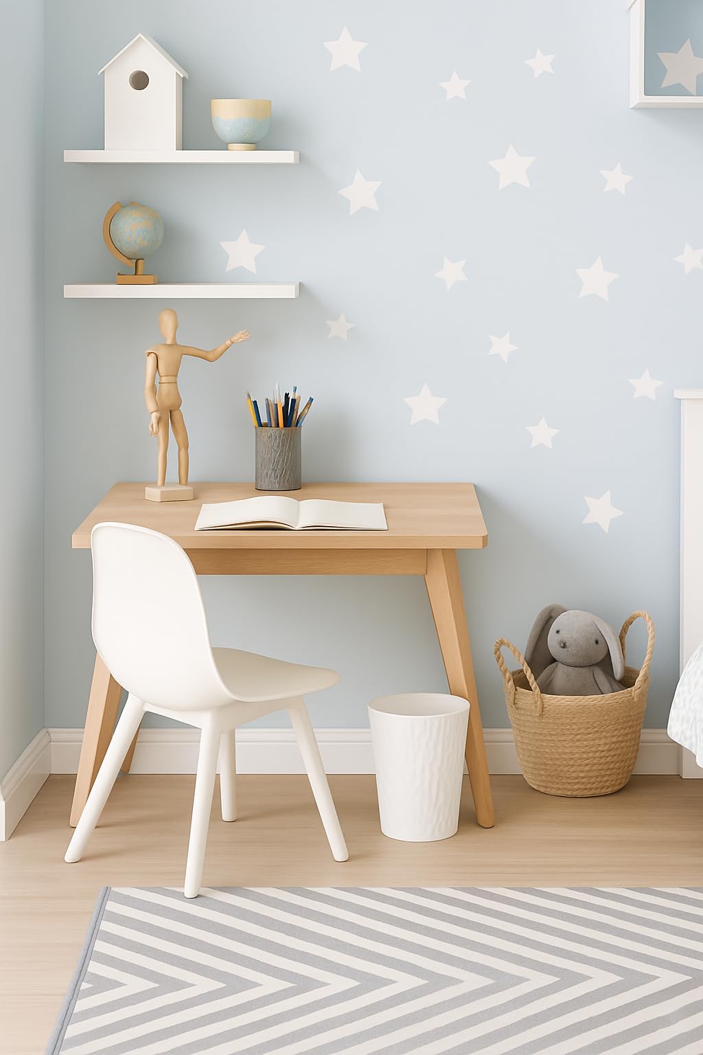 Papierkorb 9099 Mülleimer Papiereimer 30 cm 12L | Weiß