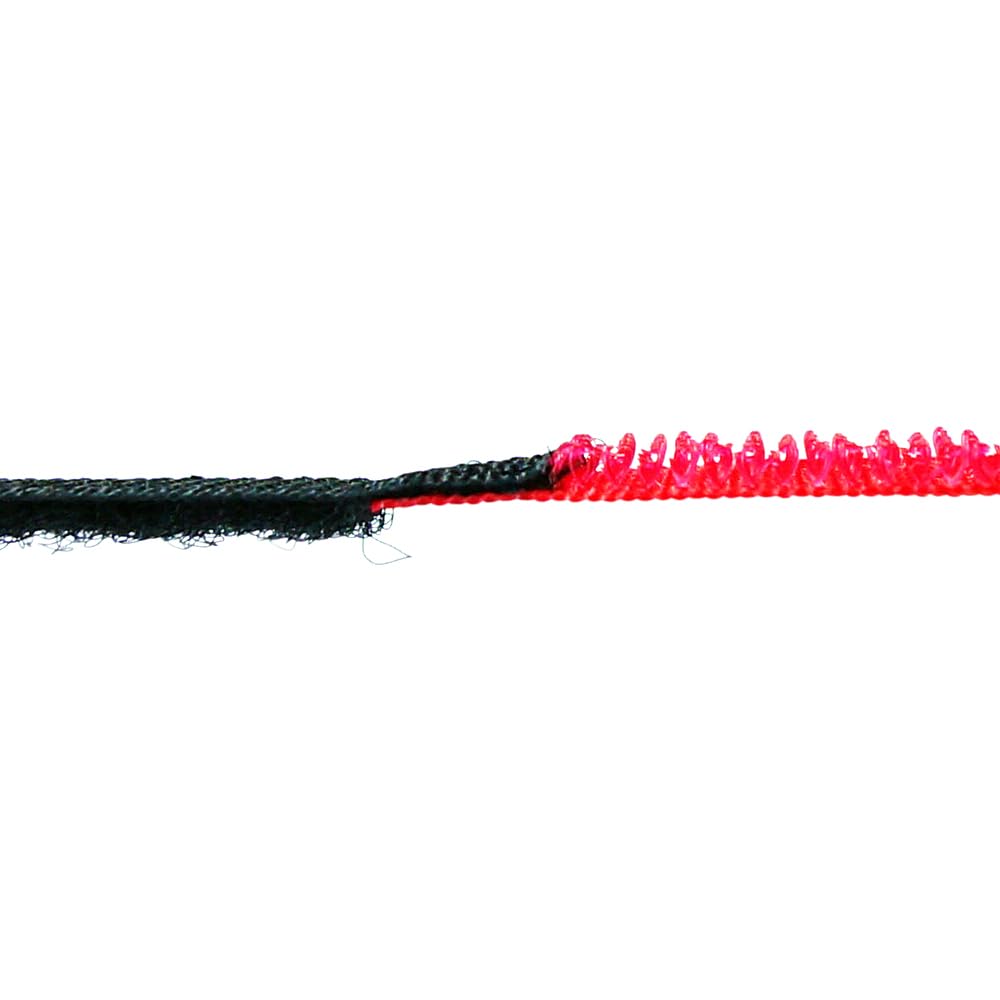 10 x Klettkabelbinder Wiederverwendbar mit Metallöse - Haken/Flausch auf Unterschiedlichen Seiten - 40 cm - Farbe: Schwarz/Neongelb - nachhaltig und wiederverwendbar