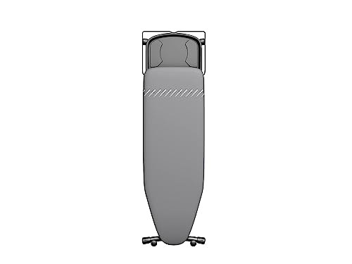 Laurastar Bügelbrett Plusboard, 42cm x 125cm, 100 % Baumwolle, Für meisten Dampfbügelstationen geeignet ist, Verstellbar höhe, Integrierten Rollenpaar, 9Kg, Bequeme Lagerung