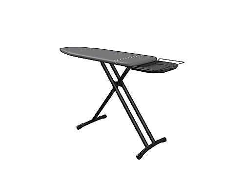 Laurastar Bügelbrett Plusboard, 42cm x 125cm, 100 % Baumwolle, Für meisten Dampfbügelstationen geeignet ist, Verstellbar höhe, Integrierten Rollenpaar, 9Kg, Bequeme Lagerung