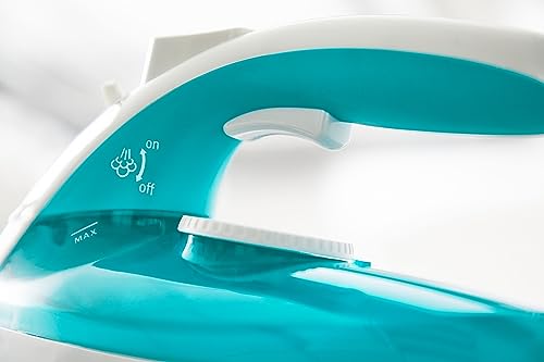 Tefal Freemove Air kabelloses Dampfbügeleisen, 2400 W, 25g/Min-Dauerdampf, 115g/Min-Dampfstoß, Bügeleisen kabellos, einfaches Aufladen, Tropfstopp, automatisches Abschalten, türkis/weiß, FV6520