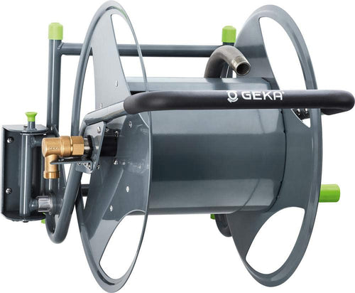 GEKA plus Schlauchabroller P40 (für Trinkwasser, Gestell pulverbeschichtetes Stahlrohr, Anschlüsse G 3/4", 4 Stufen arretierbar, Wandmontage) 42.8602.9