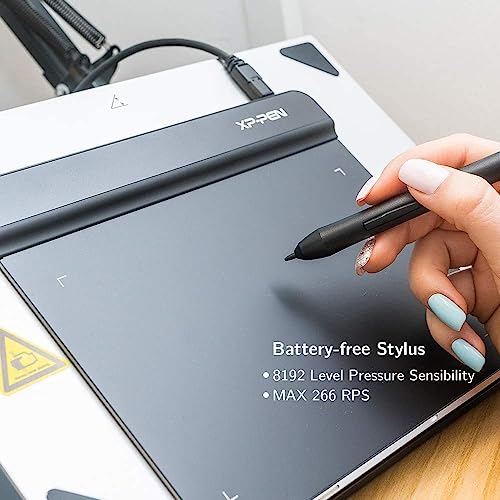 XP-PEN Star G640 Grafiktablett 6x4 Zoll Zeichentablett OSU! Pad mit batterielosem Stift 20 Ersatzminen