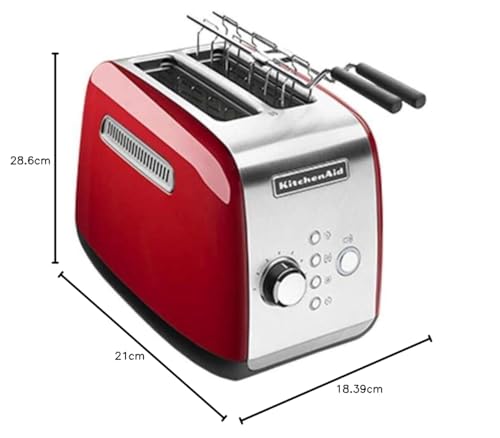 KitchenAid 5KMT221EER Toaster für 2 Scheiben, rot