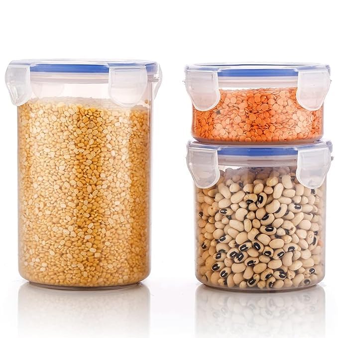 LocknLock PP Classic Frischhaltedose Rund, 1,8 L, Ø 14,2 x 18,6 cm, Gefrier-& Kühlschrank Organizer, Spülmaschinen-& Mikrowellengeeignet