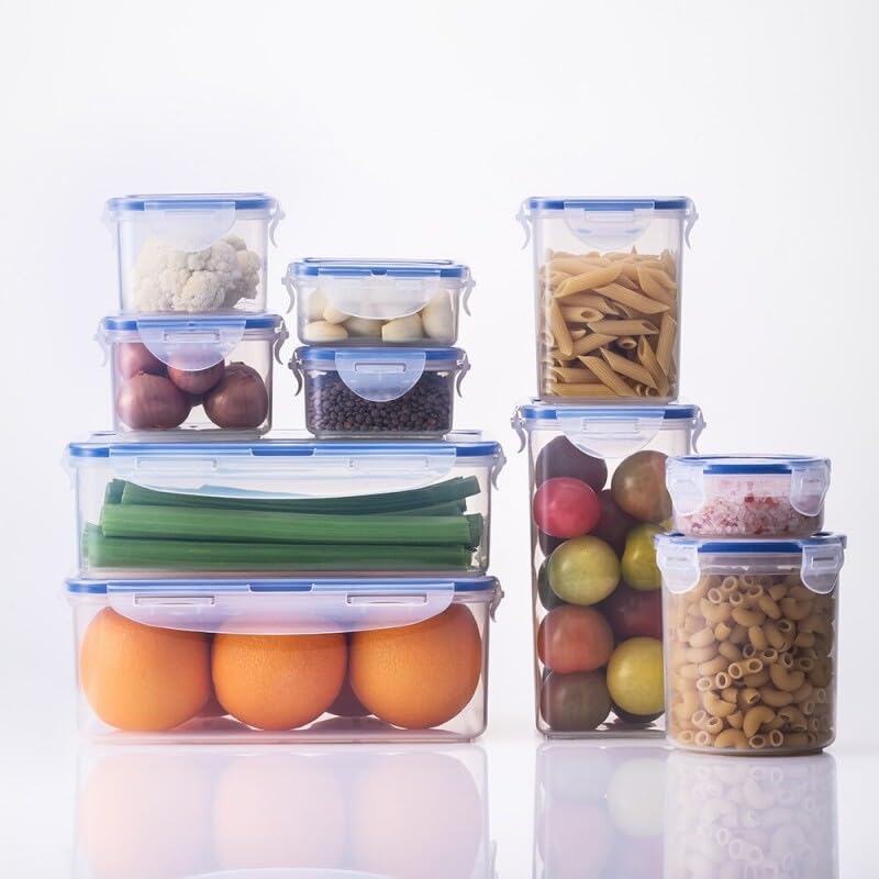 LocknLock PP Classic Frischhaltedose Rund, 1,8 L, Ø 14,2 x 18,6 cm, Gefrier-& Kühlschrank Organizer, Spülmaschinen-& Mikrowellengeeignet