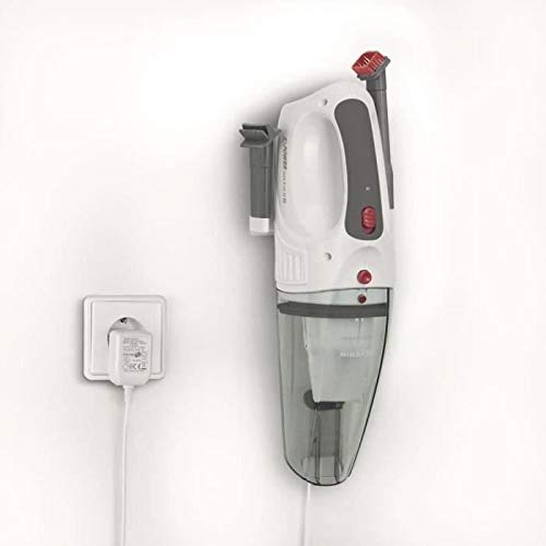 SEVERIN 3-in-1 Akku Handstaubsauger S'POWER home & car, kabelloser Nass- & Trockensauger mit 7,4V Li-Ionen Akku, Autostaubsauger inkl. 12V-Ladekabel, weiß/rot, HV 7144