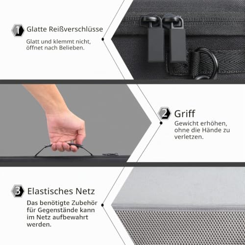 co2CREA Harte Tasche für EPSON Workforce WF-100W Tragbarer Mobiler Drucken