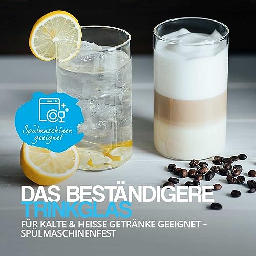 Tuuters 2 Stück Windlicht Glas mit Boden (120 x Ø 70 mm) Glaszylinder klar