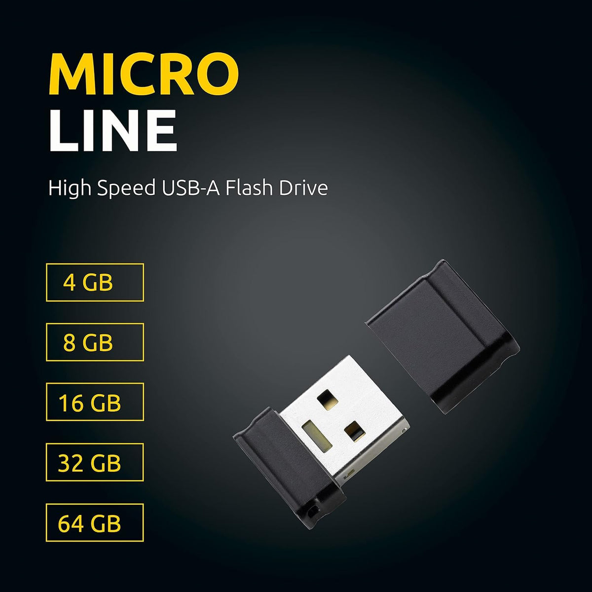 Intenso 3500480 Micro Line 32 GB USB-Stick USB 2 schwarz, 32GB - USB 2.0