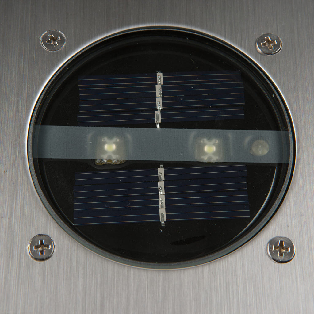 Smartwares Carlo Bodeneinbaustrahler - Solarbetrieben - Tag-/Nacht-Sensor, Silber