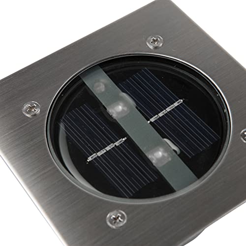 Smartwares Carlo Bodeneinbaustrahler - Solarbetrieben - Tag-/Nacht-Sensor, Silber