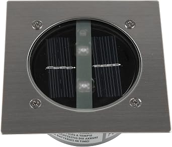 Smartwares Carlo Bodeneinbaustrahler - Solarbetrieben - Tag-/Nacht-Sensor, Silber