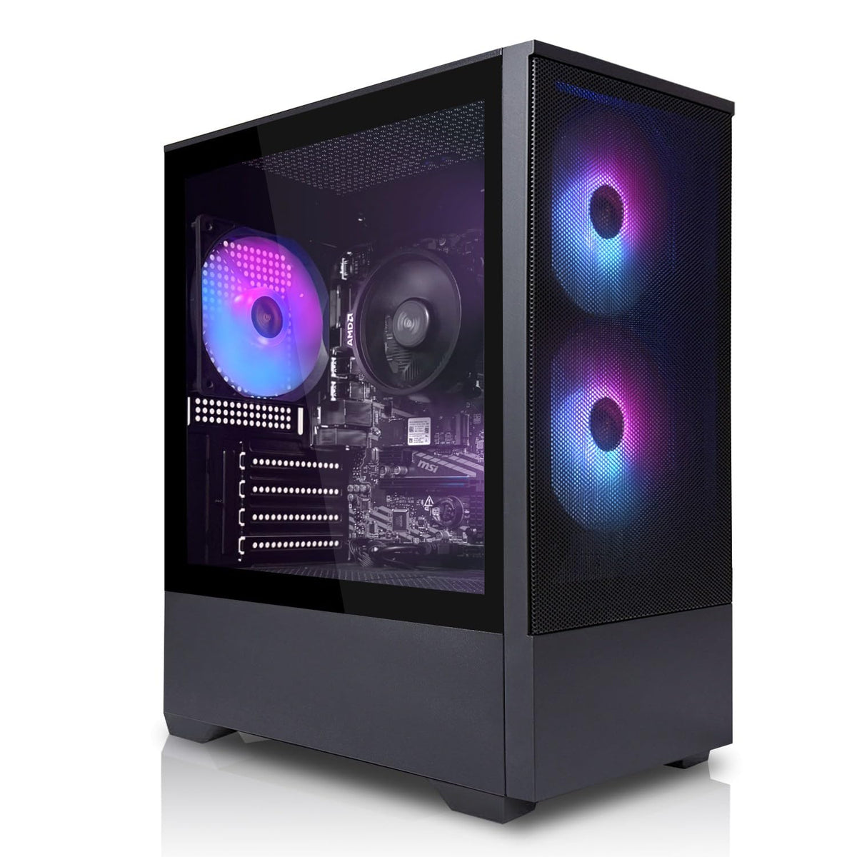 SYSTEMTREFF Basic Gaming PC - AMD Ryzen 5 PRO 5655G - 16GB RAM - 500GB M.2