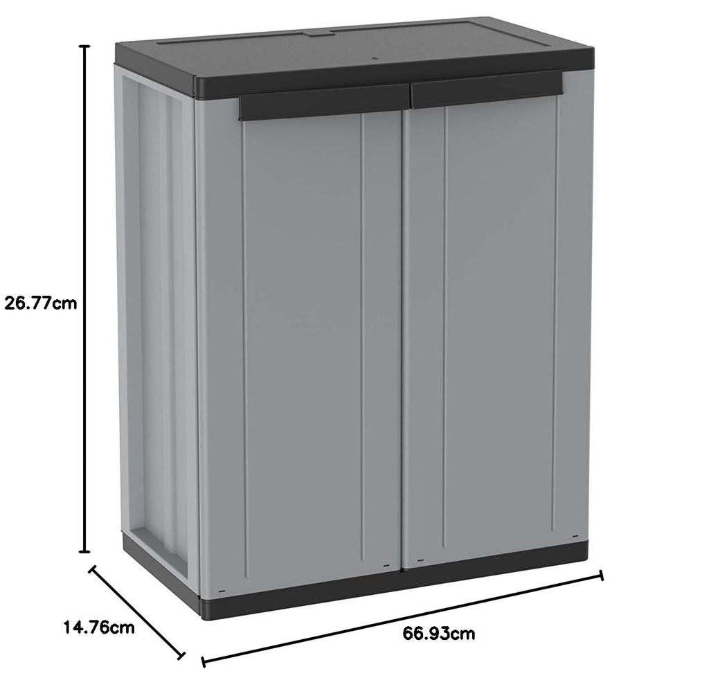 Terry Jwood 268, Schrank, 2 Türen, 3 Böden, Holz-Optik, 68x37,5x170 cm