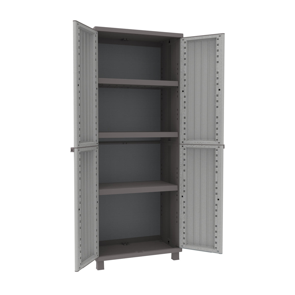 Terry Jwood 268, Schrank, 2 Türen, 3 Böden, Holz-Optik, 68x37,5x170 cm
