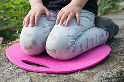 Set 5 x Schaumstoff Sitzkissen HELLGRÜN wasserdicht Sitzunterlage 350mm x 8mm Round Seat mit Griff für Outdoor Camping Konzerte Waldbühnen Kindergärten wasserdicht schmutzabweisend …